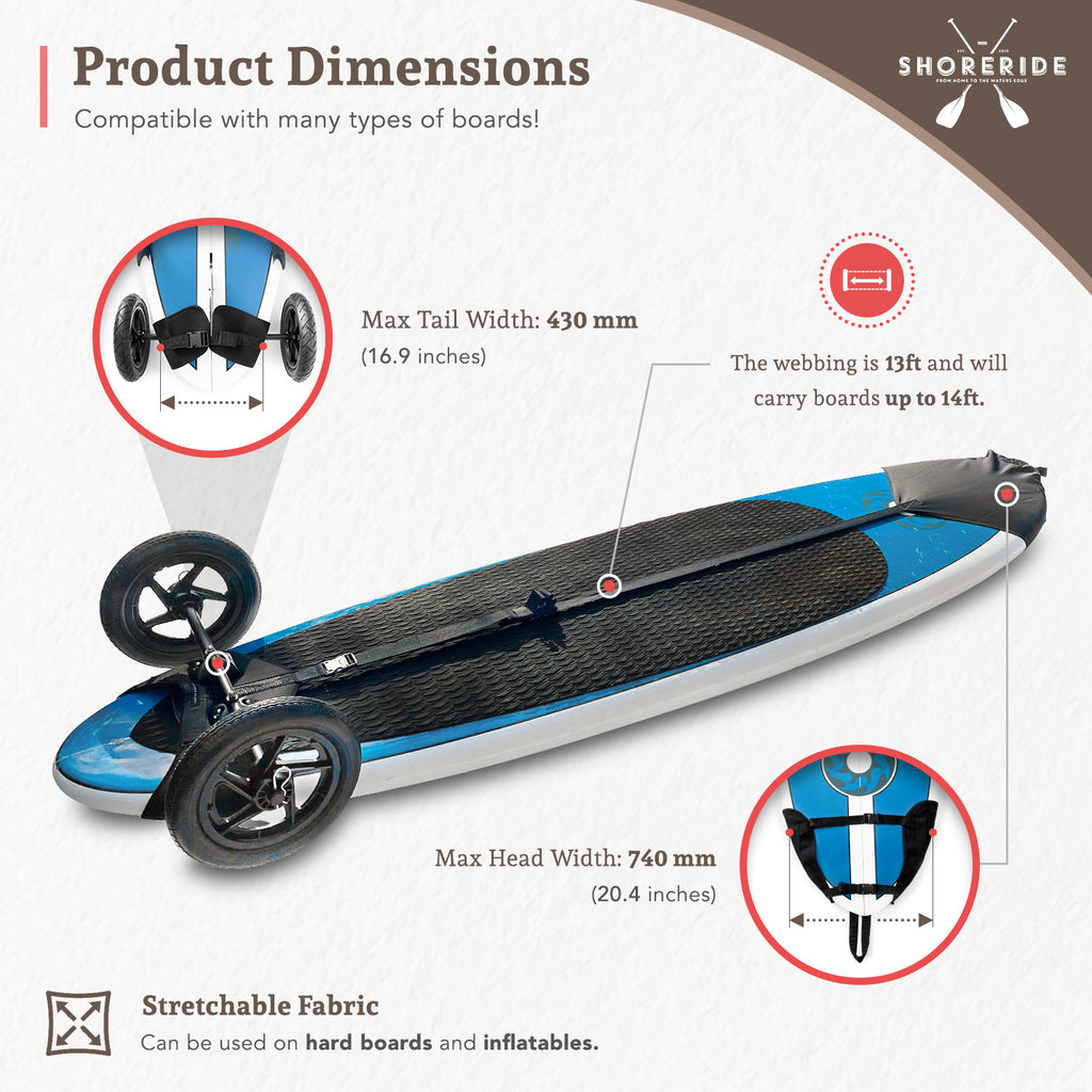 Shore Ride Product Dimensions